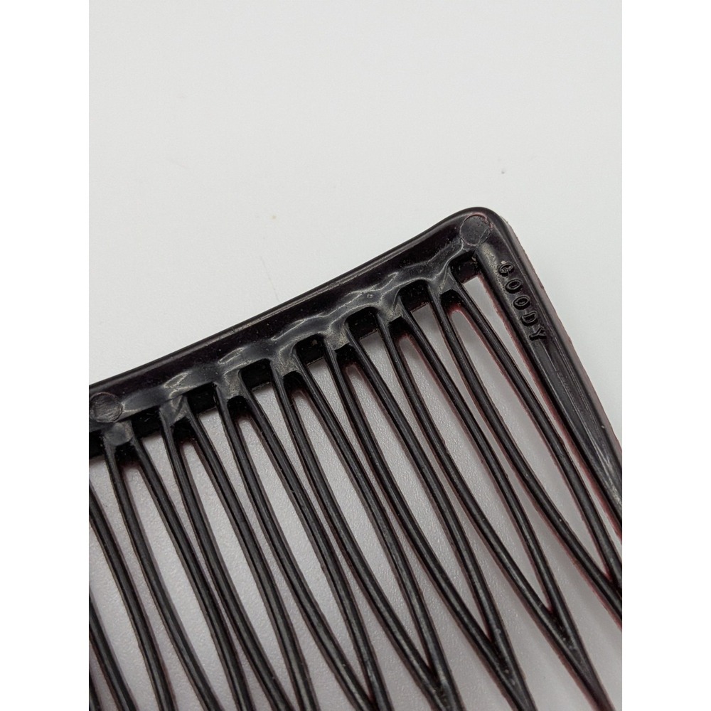 Vintage Goody Mini Hair Combs Side Pin Brown Marble Tortoise 2" USA - Picture 16 of 16